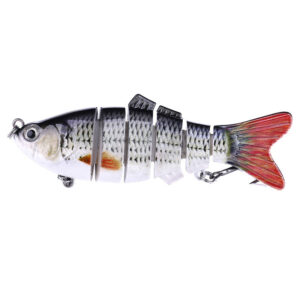 Item Specification:Features: 1. High-quality Material: Made of high quality ABS material and equipped with rust-proof sharp three-pin hooks, excellent piercing ability, strong abrasion resistance, it is especially important for striper and other monster bass. 2. Realistic Appearance: Perfect size and awesome colors bring you a real visual experience. Equipped with 3D holographic eyes and fully hand-coated body and realistic scales, these lures appear so delicate and vivid that they look like a real fish. A perfect lure that easily fools the target fish. 3. Powerful Attraction: The lure has an extra weight in the belly for easy control of the center of buoyancy, and as you retrieve the lure quickly and steadily, the spinning tail will spin and make the water splash. Bass are really hard to resist it. 4. Wide Applicability: An overall fishing lures for saltwater and freshwater, Perfect for the ocean, lake, reservoir, pond, and stream. 5. After-service: If you have any questions after receiving the product, please feel free to contact us and we will provide you with a satisfactory answer.